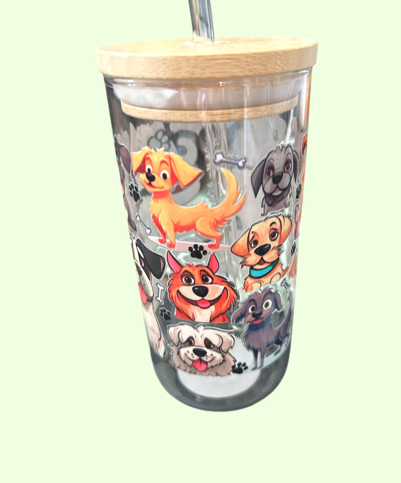 Dog Glass Tumbler