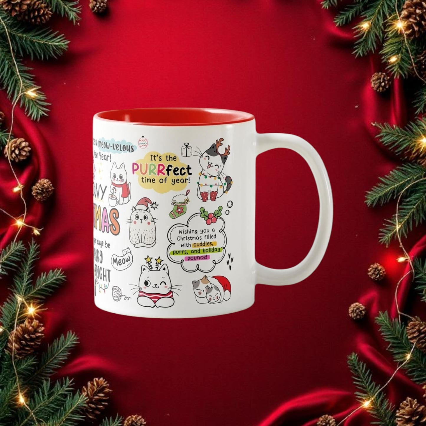 Meowy Christmas Mug