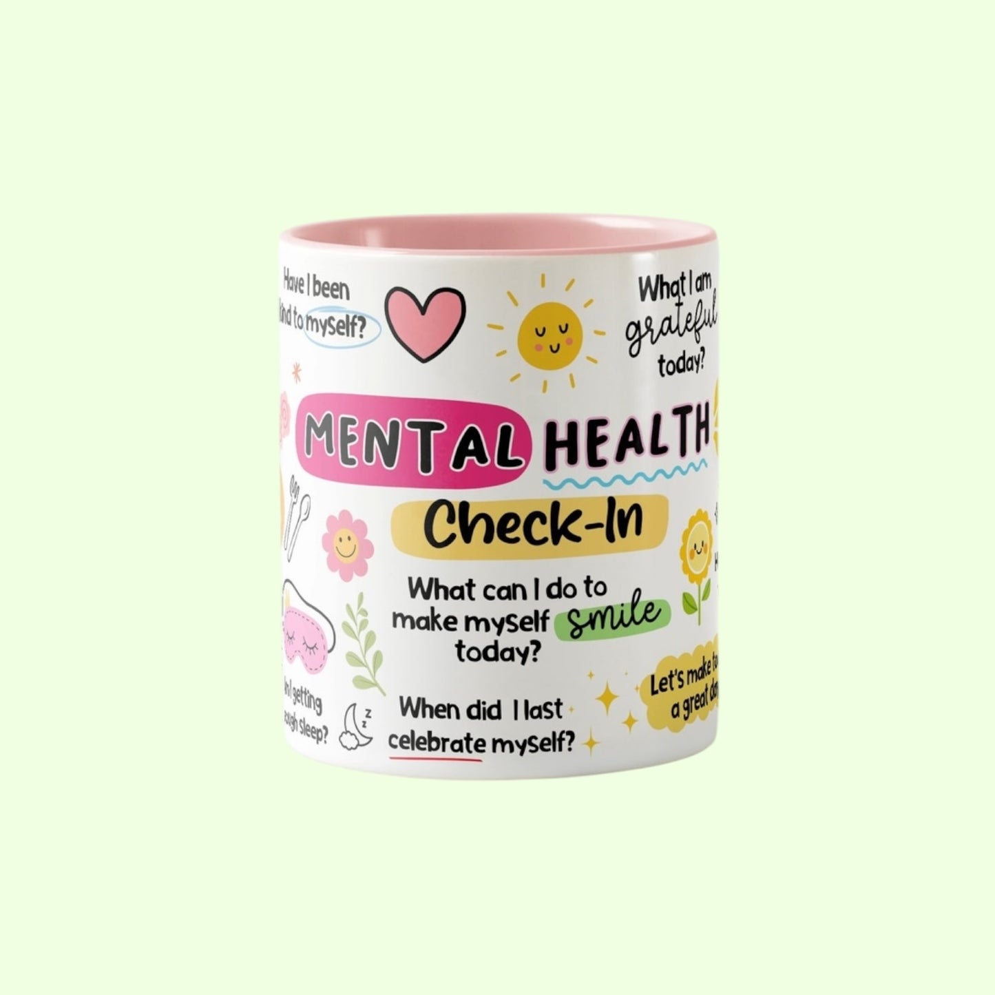 Mental Health Check In Mug