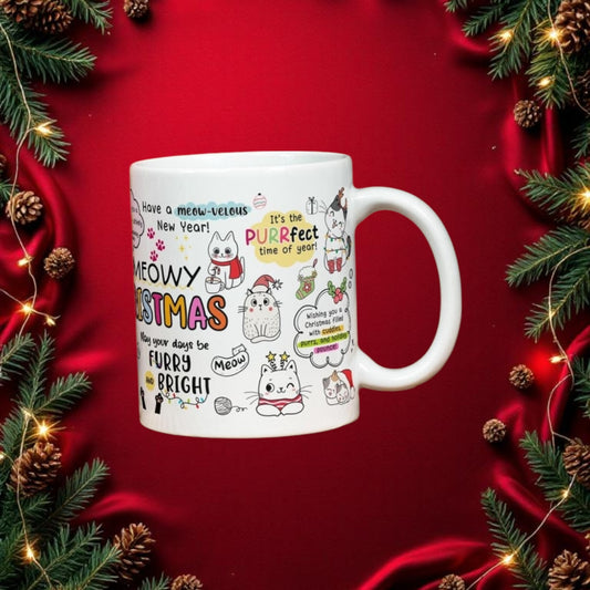 Meowy Christmas Mug