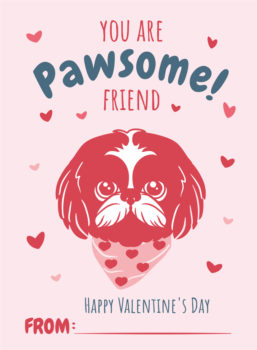 You are Pawsome Friend Greetings Card