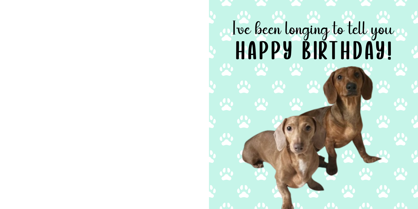 Longing to tell you card