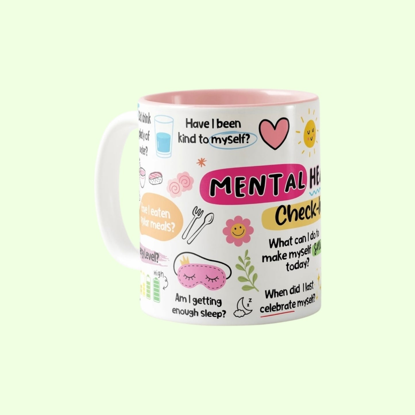 Mental Health Check In Mug