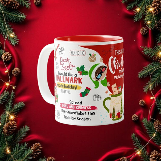 This is my christmas movie watching mug