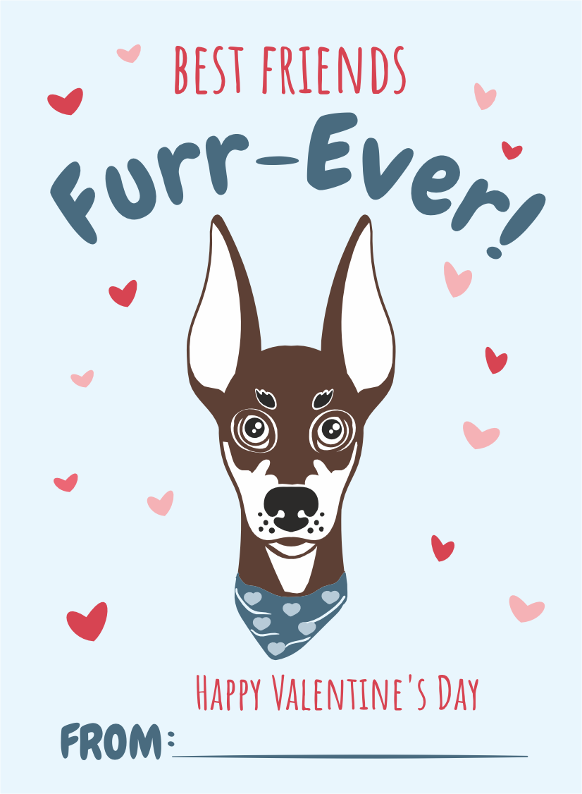 Best Friends Furr-Ever Greetings Card