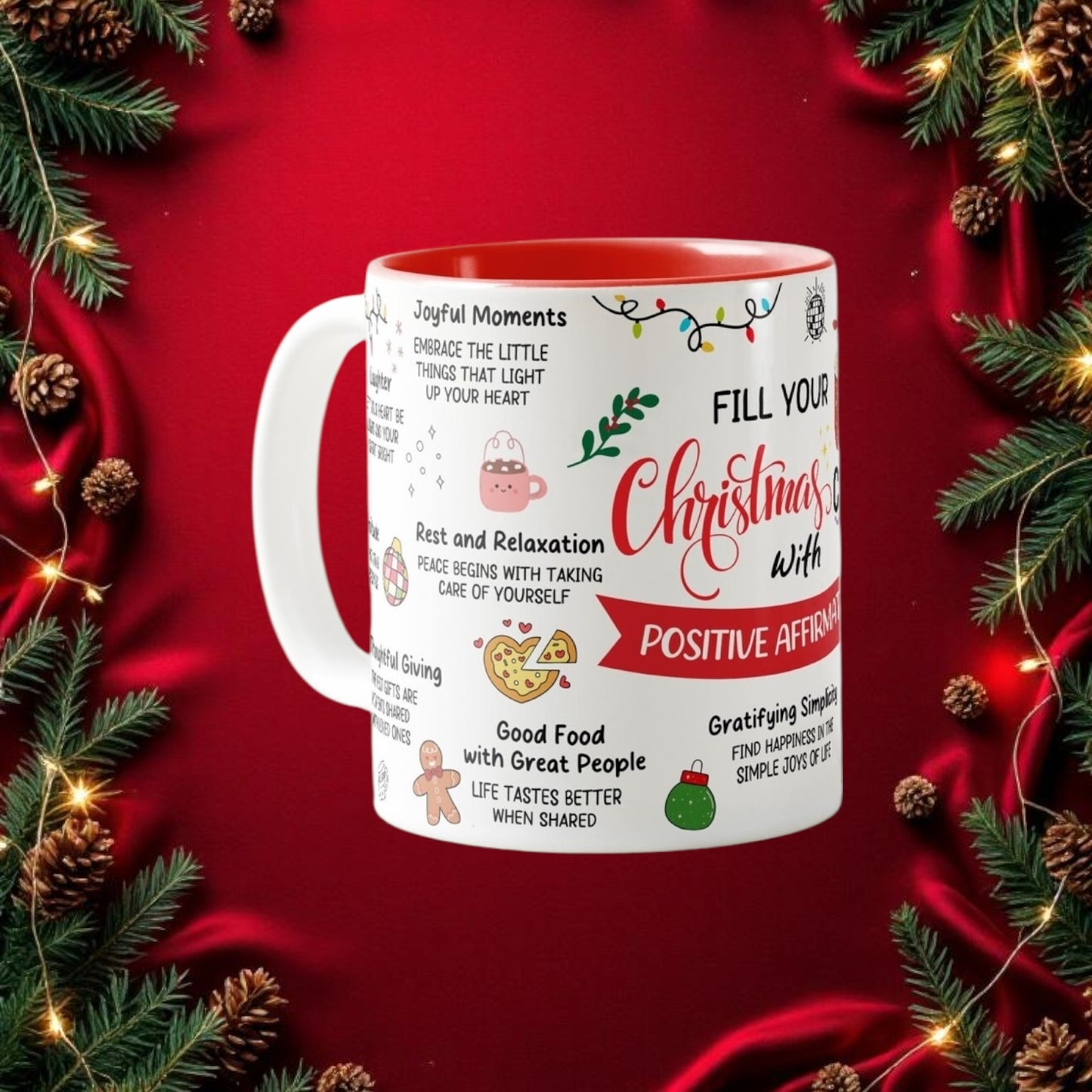 Christmas Cup with Positive Affirmations