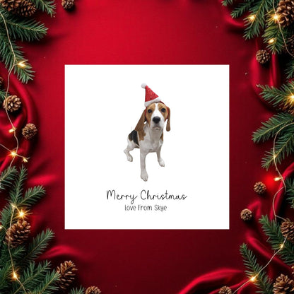 Merry Christmas Love From Greetings Card