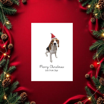 Merry Christmas Love From Greetings Card