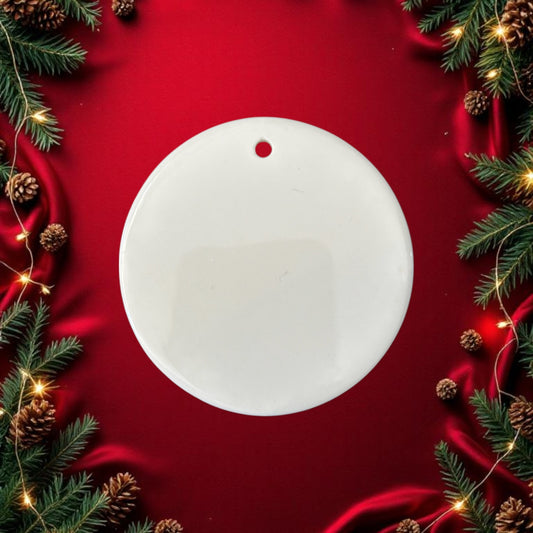 Circle Ceramic Bauble