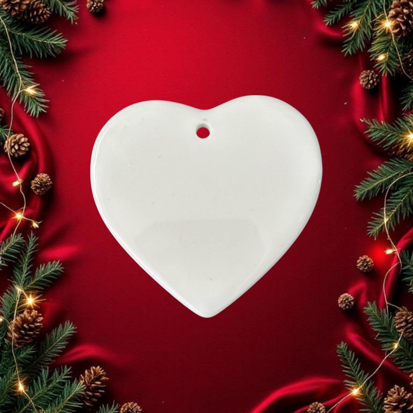 Heart Ceramic Bauble