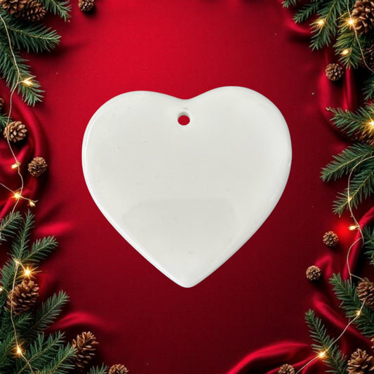 Heart Ceramic Bauble