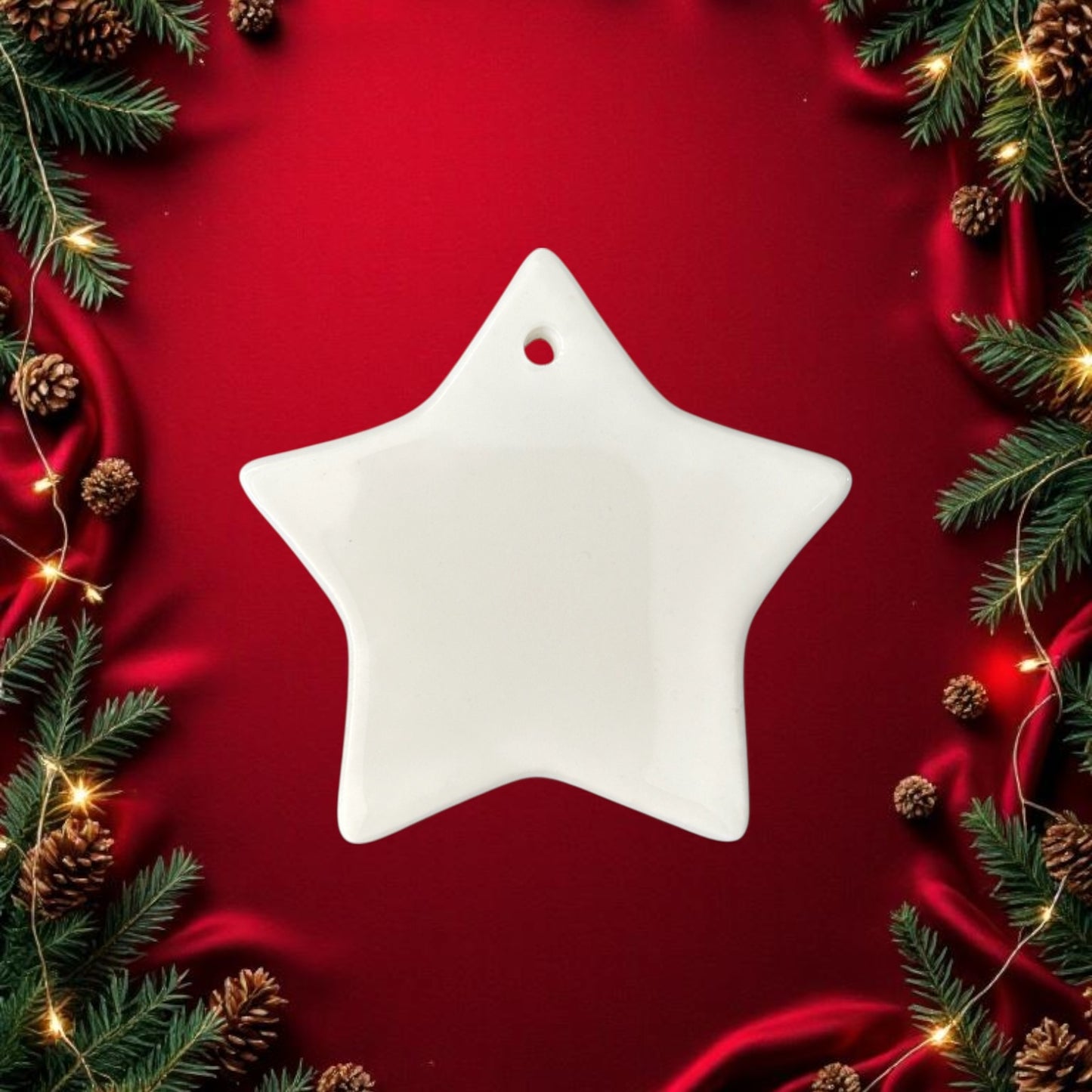 Star Ceramic Bauble