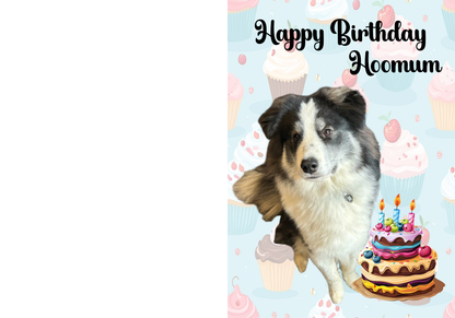 Birthday Blue Cake Card